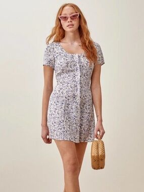 Reformation Tencel Margaux Floral Mini Dress size 6